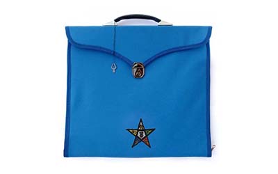 Masonic Regalia OES MM/MW and Provincial Blue File Cases with hard handle