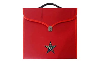 Masonic OES Embroidered Provincial and MM/MW File Cases with hard handle